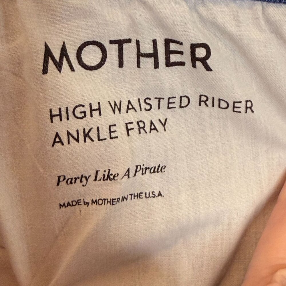 Mother High Waisted Rider Ankle Fray, 28 - Picture 9 of 12